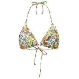 Lola Bel Frill Bikini Top Multi Color